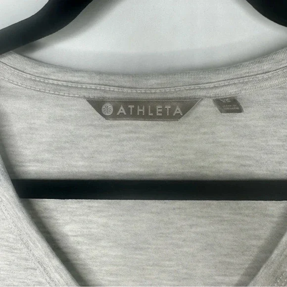 Athleta Gray V Neck Size X Small - Picture 2 of 4